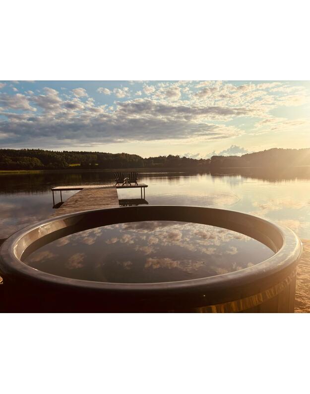 Badetonne mit 200 cm Acryl Einsatz  2