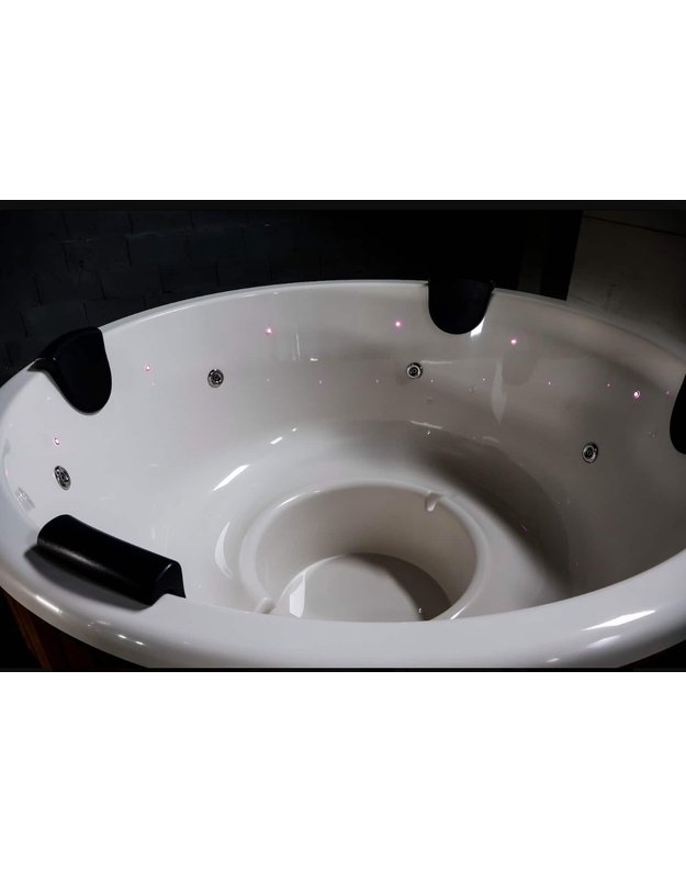 Badetonne mit 200 cm Acryl Einsatz  1