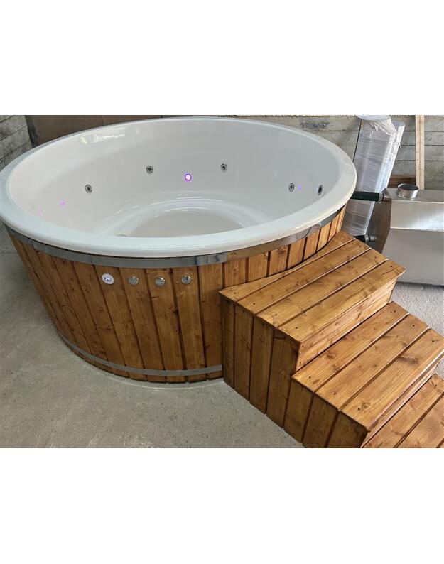 Badetonne mit 200 cm Acryl Einsatz  5