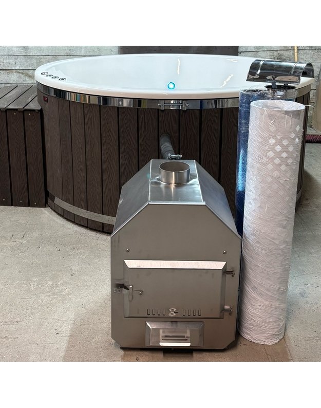 Badetonne mit 200 cm Acryl Einsatz  4