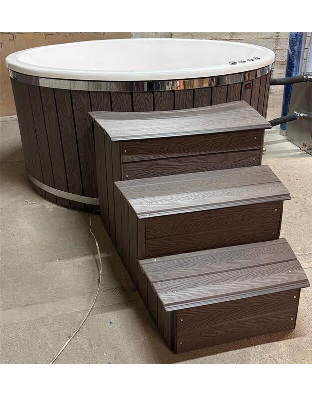 Badetonne mit 200 cm Acryl Einsatz  7